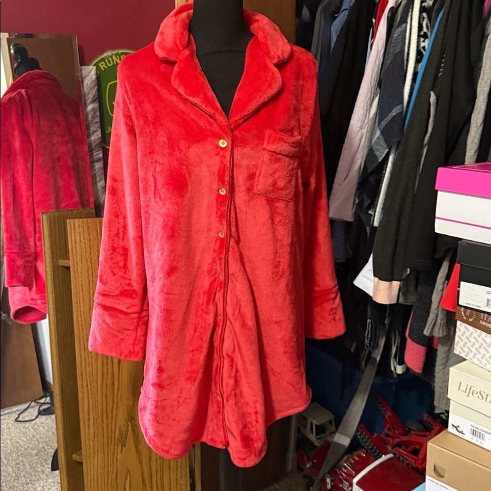 Cozy Button-Up Sleepshirt
